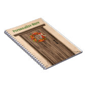 南西チリリースオン素朴ウッドドア ノートブック (右側)