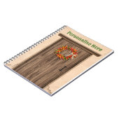 南西チリリースオン素朴ウッドドア ノートブック (左側)