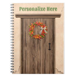 南西チリリースオン素朴ウッドドア ノートブック