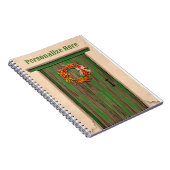 南西チリリースオン素朴グリーンウッドドア ノートブック (右側)