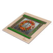 南西チリリースオン素朴グリーンウッド窓 タイル (側面)