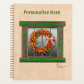 南西チリリースオン素朴グリーンウッド窓 プランナー手帳 (正面)