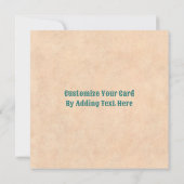 南西チリリースオン素朴ブルーウッドウィンドウ ノートカード (裏面)