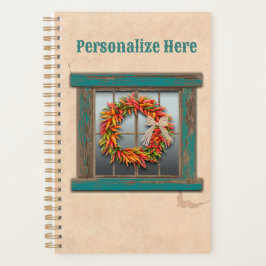 南西チリリースオン素朴ブルーウッドウィンドウ プランナー手帳