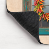 南西チリリースオン素朴ブルーウッドウィンドウ マウスパッド (コーナー)