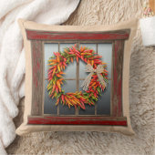 南西チリリースオン素朴レッドウッド窓 クッション (ブランケット)