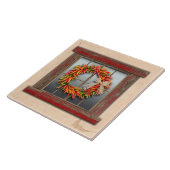 南西チリリースオン素朴レッドウッド窓 タイル (側面)