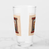 南西チリリースオン素朴レッドウッド窓 タンブラーグラス (左)