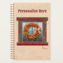 南西チリリースオン素朴レッドウッド窓 プランナー手帳