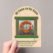 南西チリリースグリーンウィンドパーソナライズされたウ アクリル招待状 (インサイチュ (ポータブル))