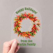 南西チリリースパーソナライズされたグリーティングカード アクリル招待状 (インサイチュ (ポータブル))