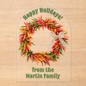 南西チリリースパーソナライズされたグリーティングカード アクリル招待状 (正面)