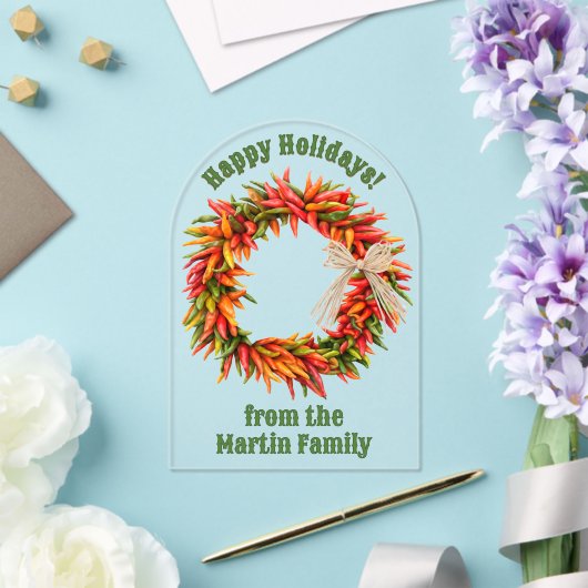 南西チリリースパーソナライズされたグリーティングカード アクリル招待状 (インサイチュ (ウェディング))