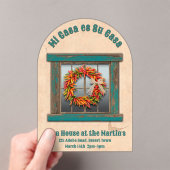 南西チリリースブルーウィンドパーソナライズされたウ アクリル招待状 (インサイチュ (ポータブル))