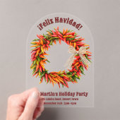 南西チリリース透パーソナライズされた明 アクリル招待状 (インサイチュ (ポータブル))