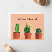 南西テーマ移動発表鉢植え ノートカード (正面/裏面インサイチュ)