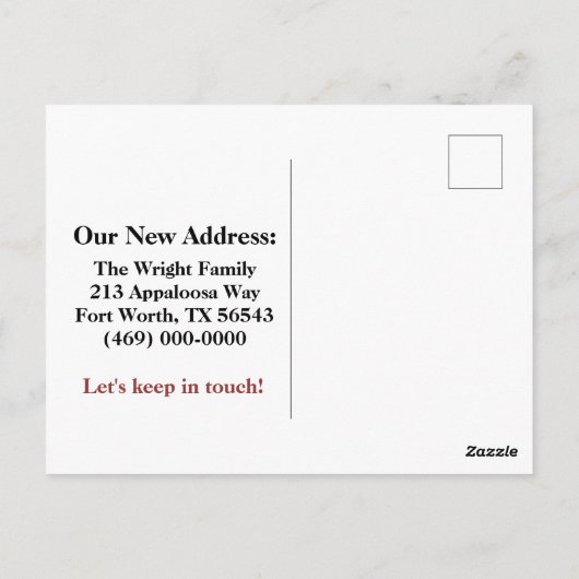 南西テーマ移動発表鉢植え ポストカード (裏面)