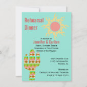 南西テーマ結婚のリハーサルディナー 招待状 (正面)