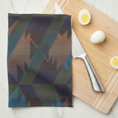 南西デザインアステカプリント キッチンタオル (四つ折り)