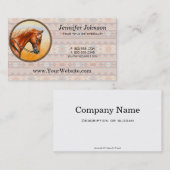 南西デザインクォーターホース 名刺 (正面/裏面)