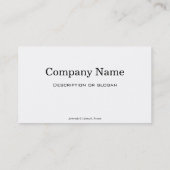 南西デザインクォーターホース 名刺 (裏面)