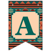 南西デザインパターンハッピーバースデー バンティングフラッグ (第3の旗)