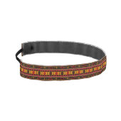 南西デザインレッド黒金ゴールド部族模様 アスレチックヘッドバンド (左)