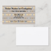 南西デザイン金ゴールドブルーグレートバルパターン 名刺 (正面/裏面)