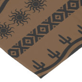 南西デザイン黒褐色のテーブルランナー ショートテーブルランナー (コーナー)