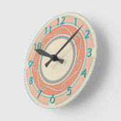 南西デザイン ラウンド壁時計 (傾斜)