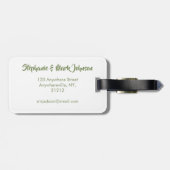 南西デザートアドベンチャーウォーターパーソナライズされたカラー ラゲッジタグ (裏面横)