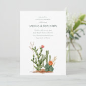 南西デザートサボツカップルシャワー 招待状 (スタンド正面)