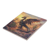 南西デザートドラゴンタイル – ファンタジーウォールデコール タイル (側面)