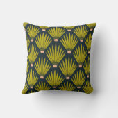 南西デザートパーム葉ズユッカ工場 – 海軍 クッション (裏面)