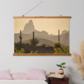 南西デザートマウンテンウィーバーズニードルアリゾナ 吊り下げ型タペストリー (寝室)