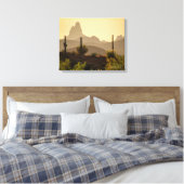 南西デザートマウンテンウィーバーズニードルAZ 20x16 キャンバスプリント (インサイチュ (寝室))