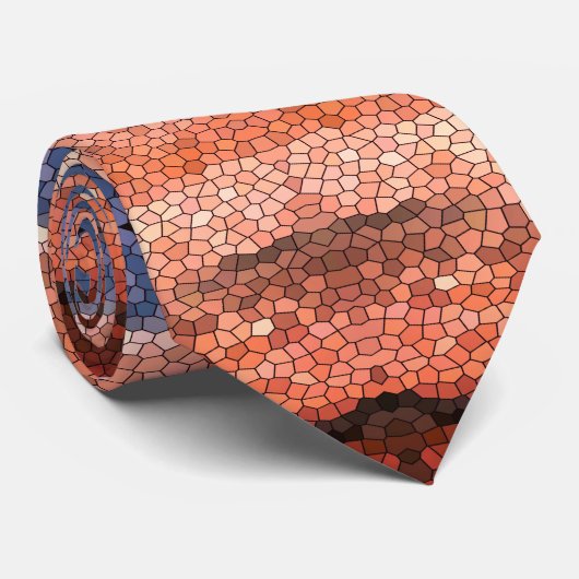 南西デザートモザイクサンセットネックタイ ネクタイ (ロール)