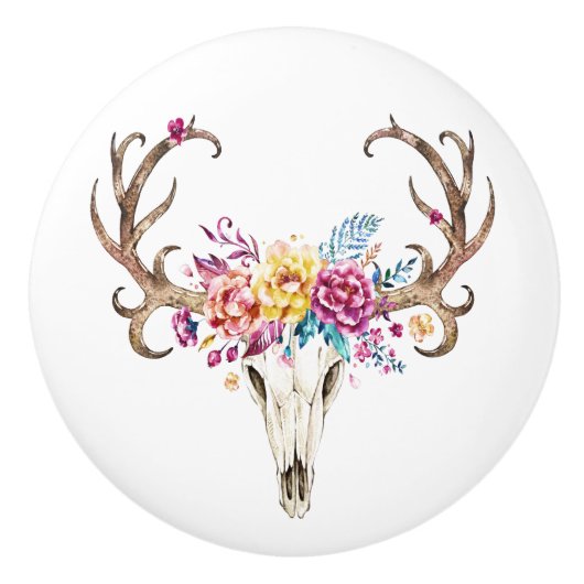 南西トライバルスカル3 セラミックノブ (正面)