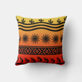 南西トライバル砂漠サンサボテンココペリ クッション (裏面)