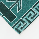 南西トルコ風パターン フリースブランケット (角)