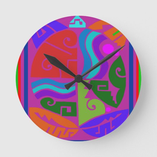 南西トルトゥガ ラウンド壁時計 (正面)