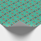 南西トロピカルボホシックゲーデパターンアート ラッピングペーパー (角)