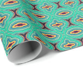 南西トロピカルボホシックゲーデパターンアート ラッピングペーパー (ロールコーナー)