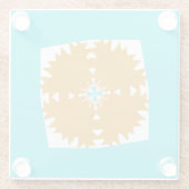 南西バイブ数々のカラー模様 ガラスコースター (裏面)