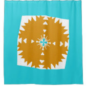 南西バイブ数々のカラー模様 シャワーカーテン (正面)