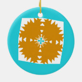 南西バイブ数々のカラー模様 セラミックオーナメント (裏面)