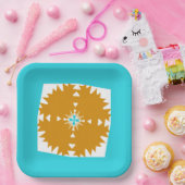 南西バイブ数々のカラー模様 ペーパープレート (パーティー)