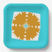 南西バイブ数々のカラー模様 ペーパープレート (正面)