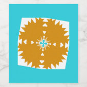 南西バイブ数々のカラー模様 ワインラベル (シングルラベル)