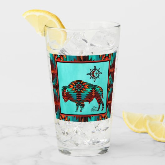 南西バッファローガラス杯 タンブラーグラス (アイス正面)